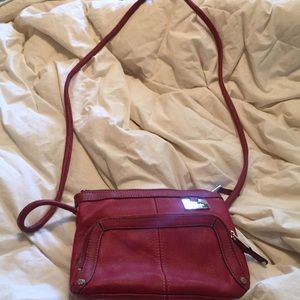 Red Tignanello cross boy purse